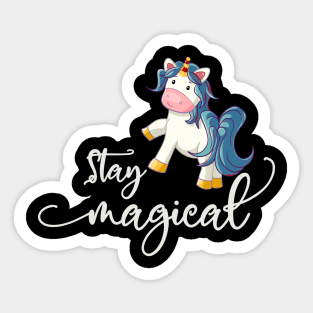 Christmas Unicorn: Stay Magical Sticker